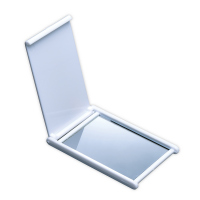 Espejo compacto rectangular con estuche